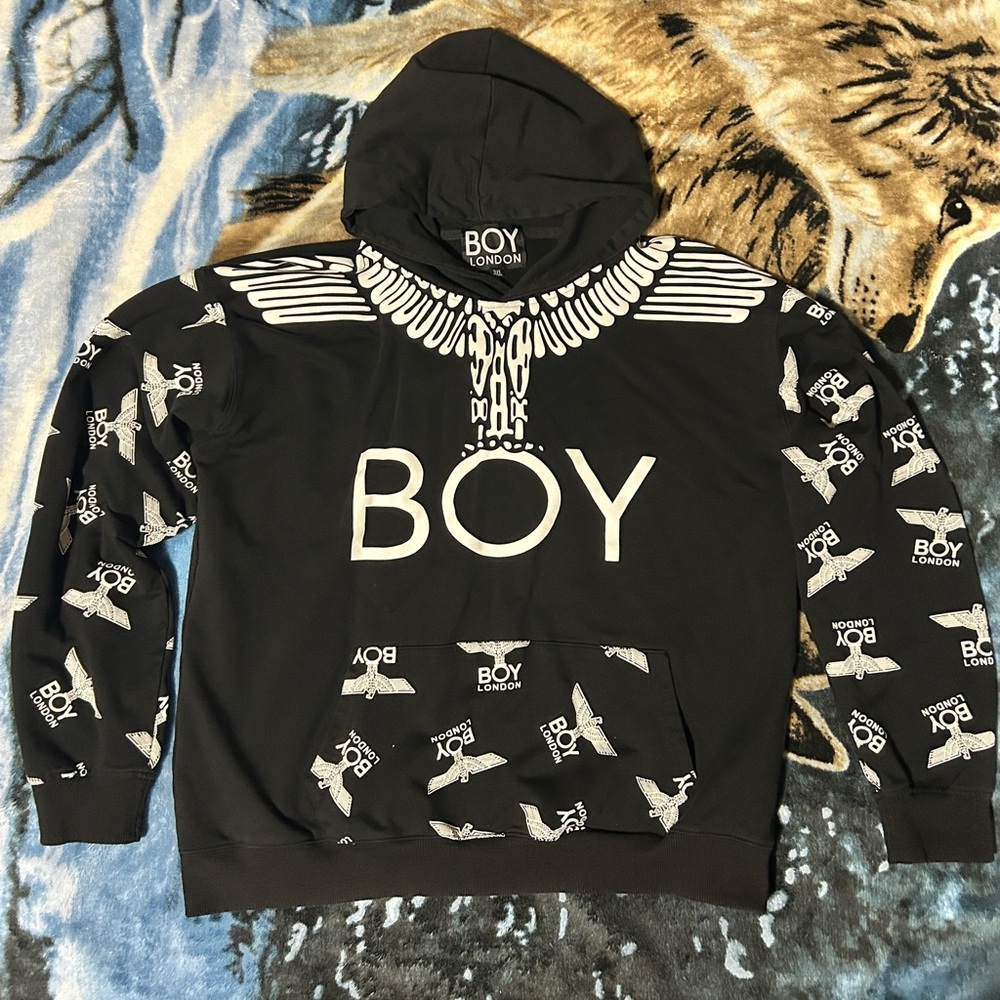 BOY LONDON Heavy Cotton Graphic Hoodie | Youth 3XL or Adult Small